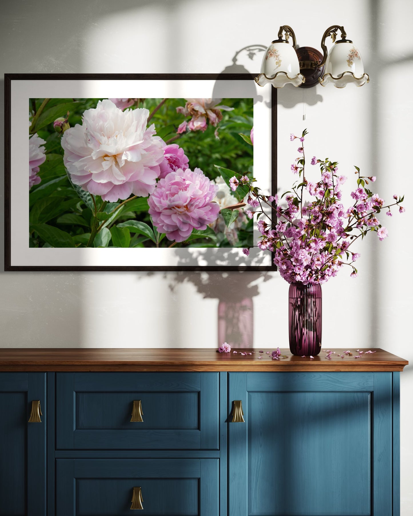 Pink and White Heritage Peony